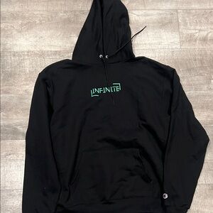 Infinite Black Hoodie for Men